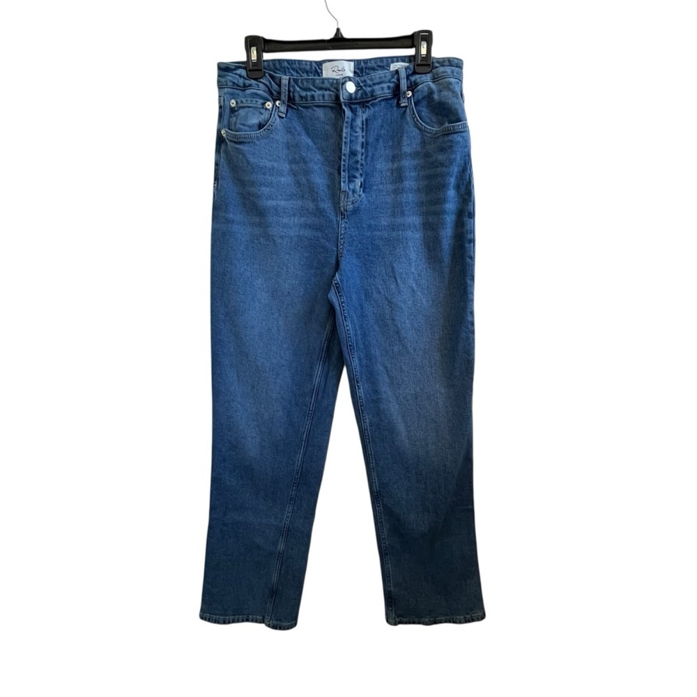 Rails The Topanga High Rise Straight Button Fly Denim Blue Jean SZ 32 - Picture 4 of 15